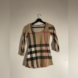 Burberry Novacheck Top | Size XS